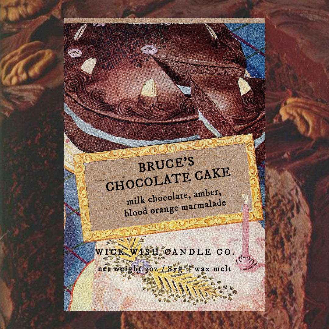 Bruce's Chocolate Cake - Wax Melt - Clamshell
