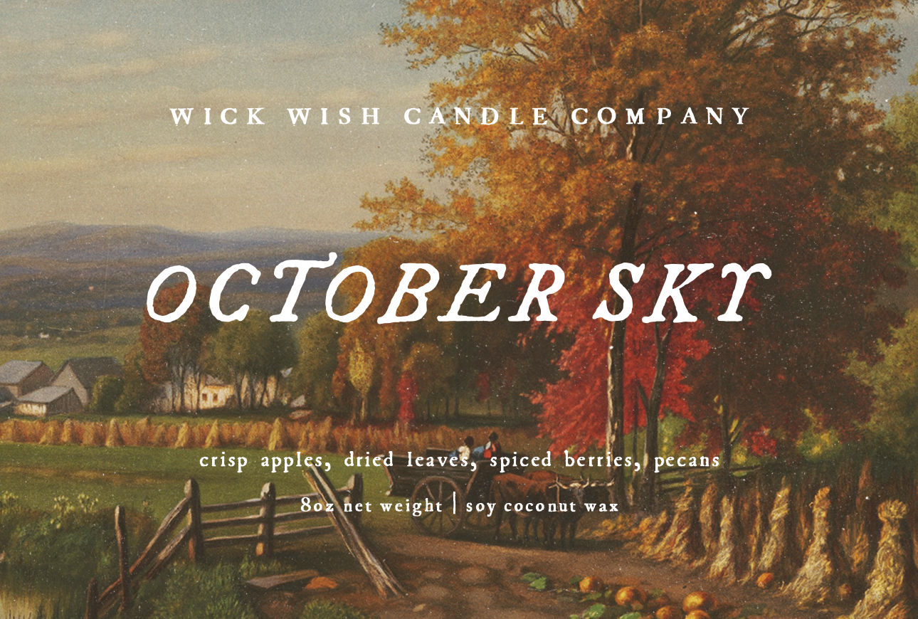 October Sky - Soy Coconut Candle