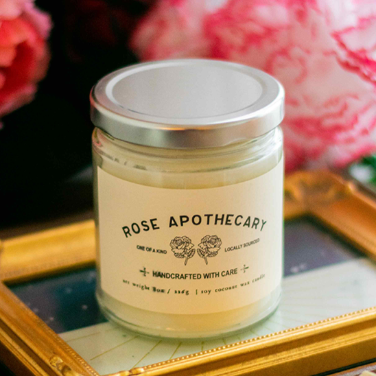 Rose Apothecary - Soy Coconut Candle
