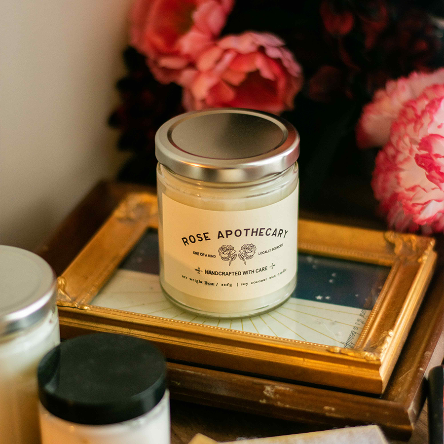 Rose Apothecary - Soy Coconut Candle