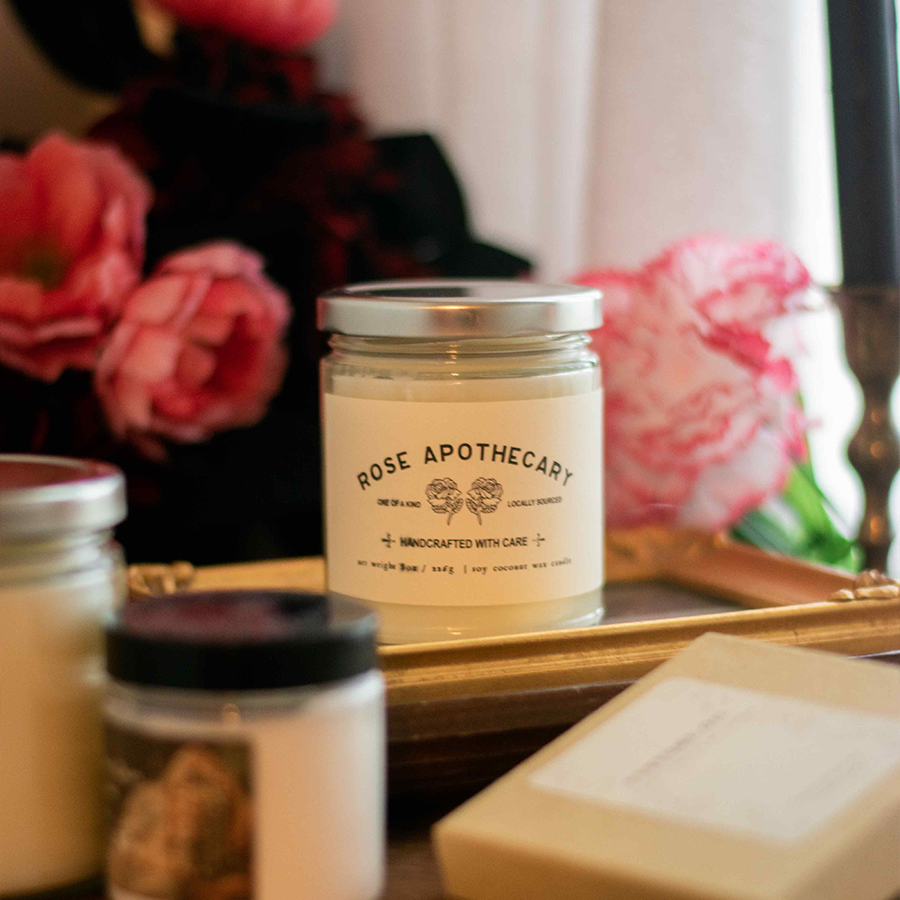 Rose Apothecary - Soy Coconut Candle