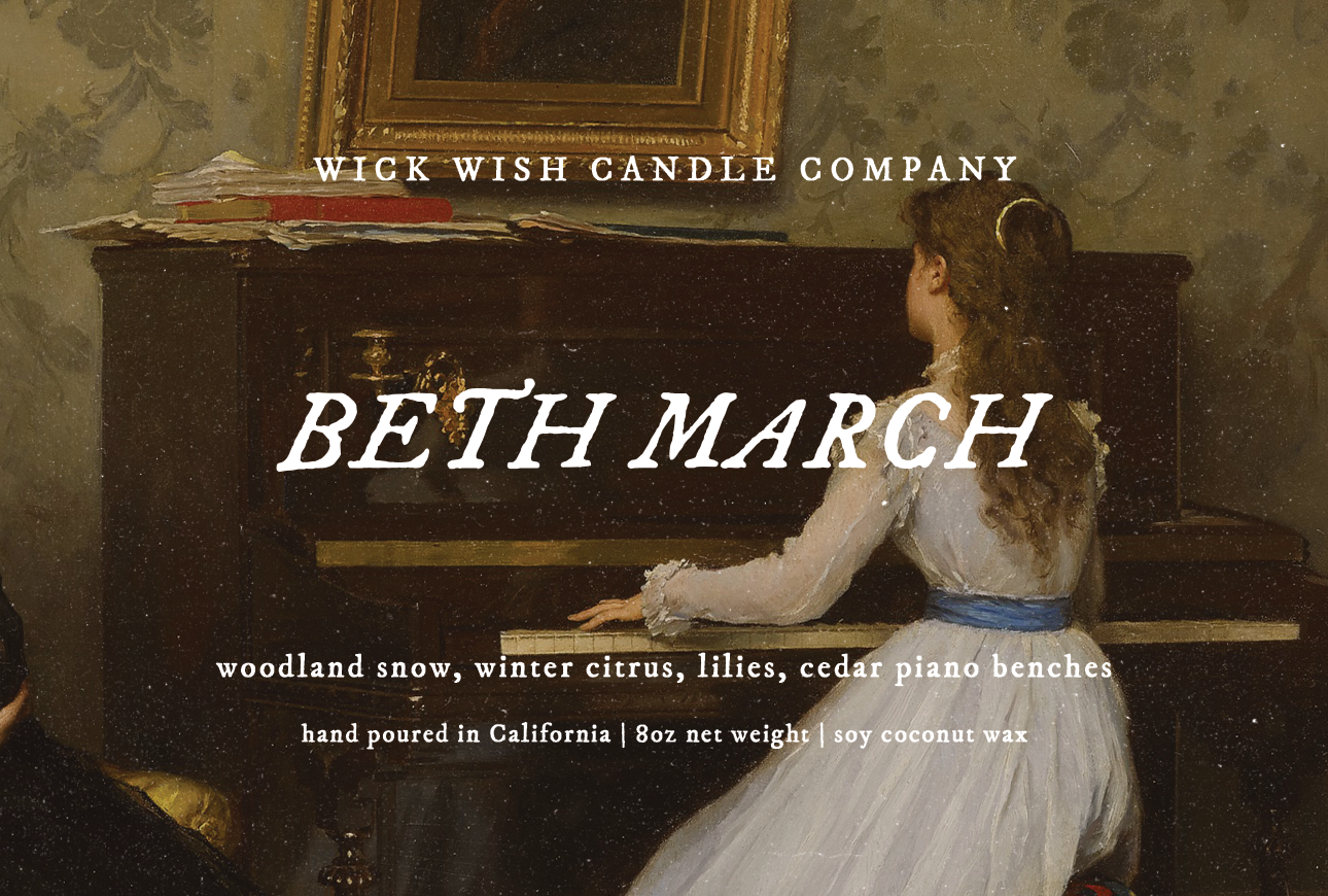 Beth March - Soy Coconut Candle