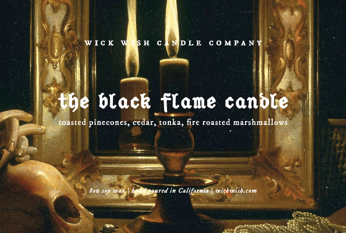 The Black Flame Candle - Soy Candle