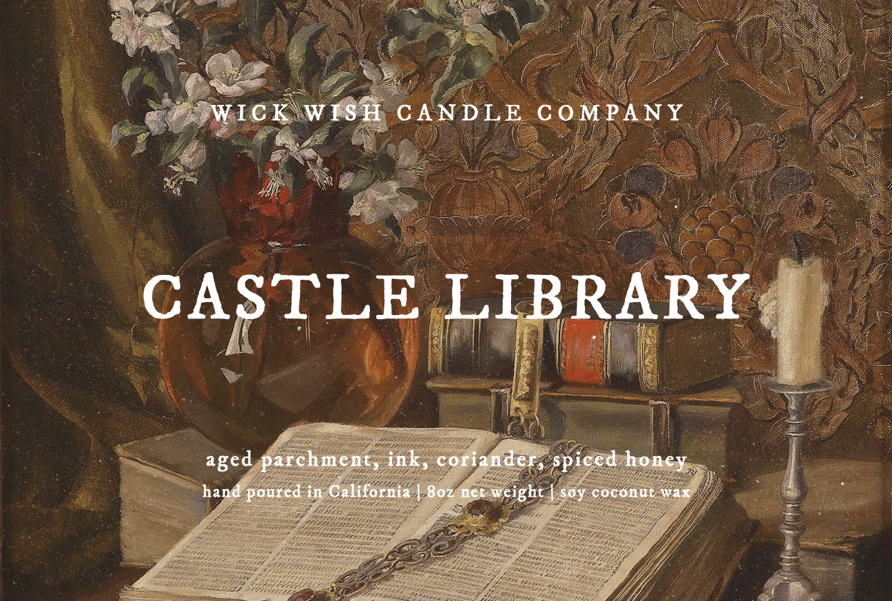 Castle Library - Soy Coconut Candle