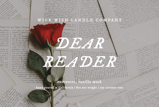 Dear Reader - Soy Coconut Candle