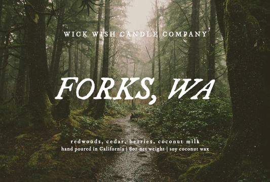 Forks, WA - Soy Coconut Candle