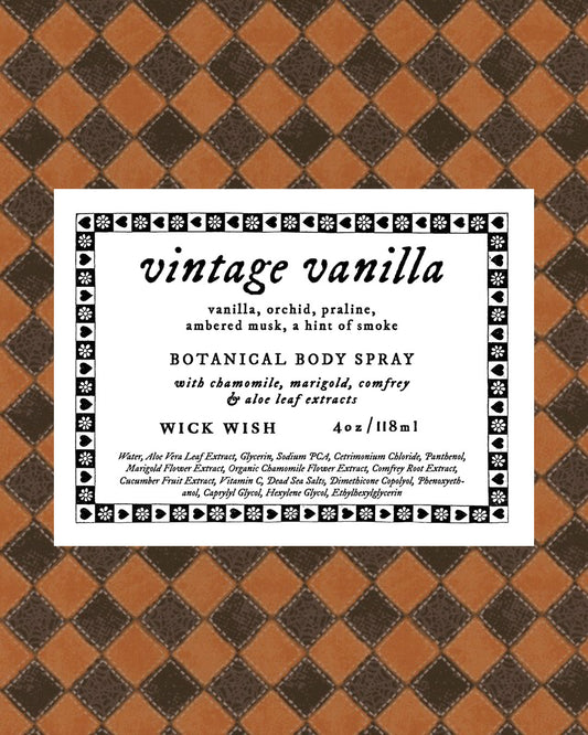 Vintage Vanilla - BOTANICAL BODY SPRAY