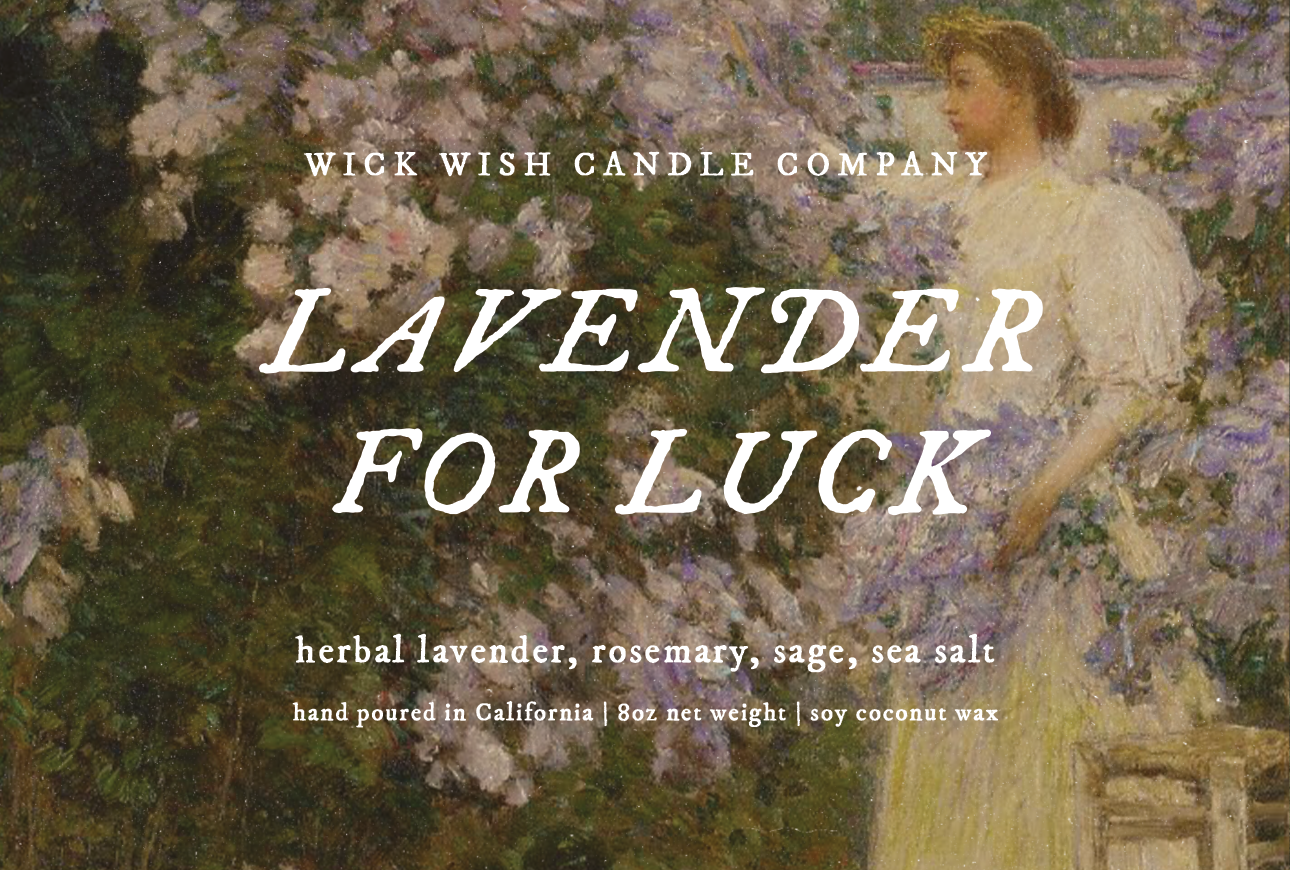Lavender for Luck - Soy Coconut Candle