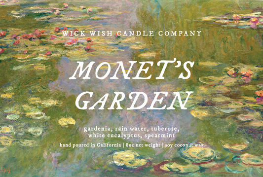 Monet's Garden - Soy Coconut Candle