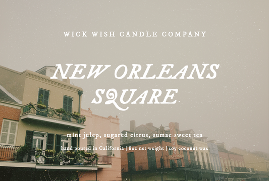 New Orleans Square - Soy Coconut Candle