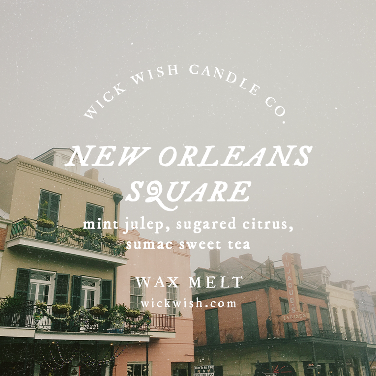 New Orleans Square - Wax Melt - Clamshell