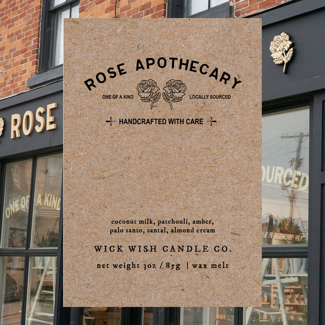 Rose Apothecary - Wax Melt - Clamshell