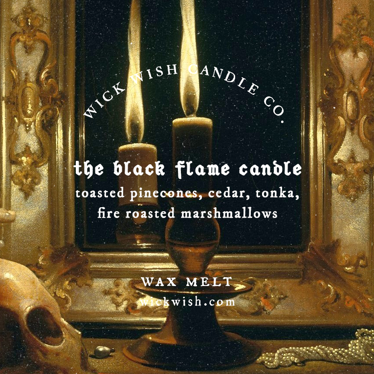 The Black Flame Candle - Wax Melt - Clamshell